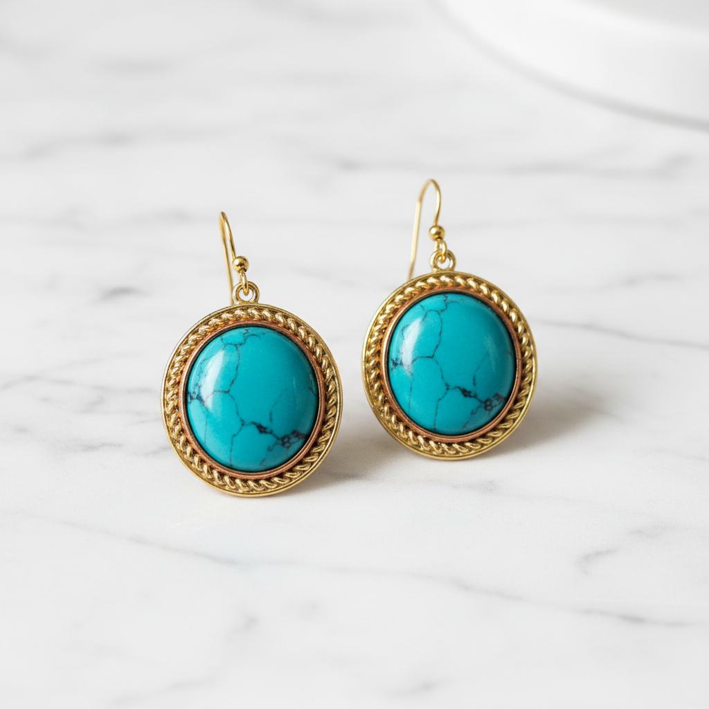 Blue Sun Earrings