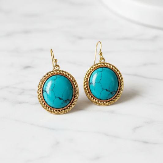 Blue Sun Earrings