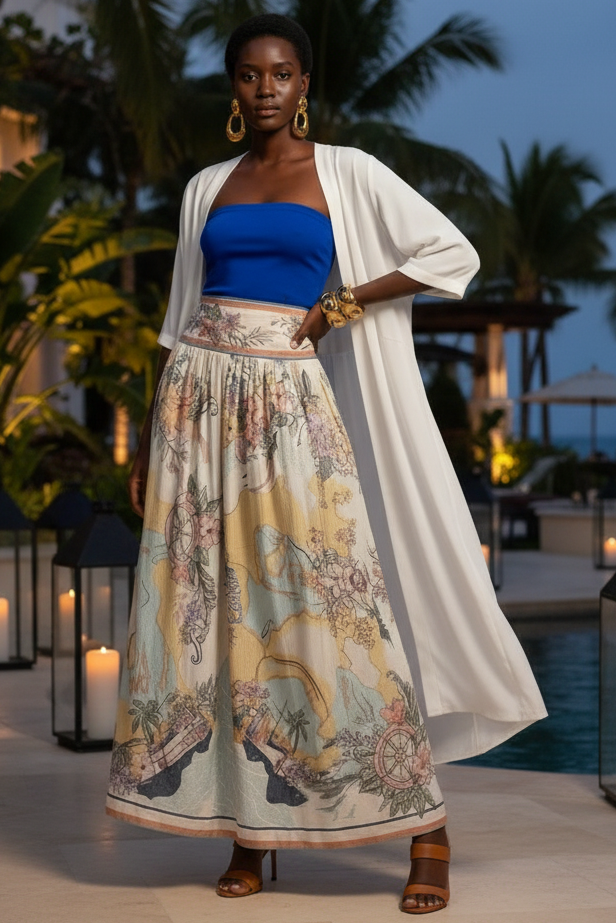 Island Escape Maxi Skirt