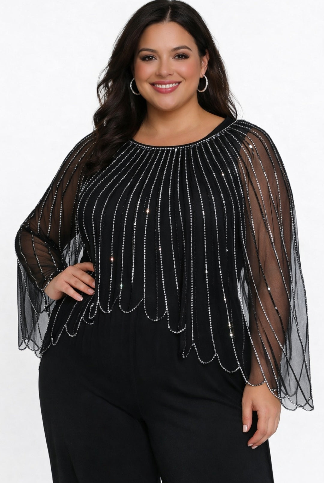 Shimmer 7-Way Shawl (B,I,R,N)