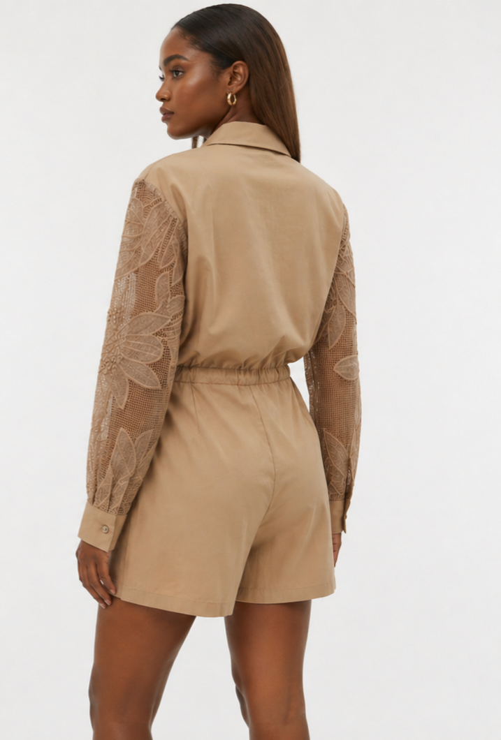 Champagne Petals Romper