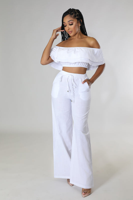 Rosalba linen Pants Set